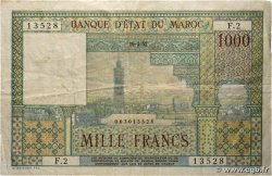 1000 Francs MOROCCO  1951 P.47