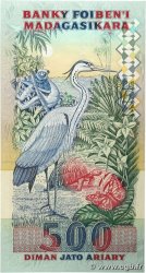 2500 Francs - 500 Ariary MADAGASCAR  1988 P.072Ab UNC