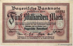 5 Milliard Mark GERMANY Munich 1923 PS.-