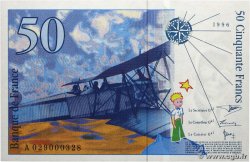 50 Francs SAINT-EXUPÉRY modifié Petit numéro FRANKREICH  1996 F.73.02 ST