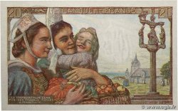 20 Francs PÊCHEUR FRANKREICH  1948 F.13.12 fST+