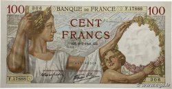 100 Francs SULLY FRANKREICH  1941 F.26.44 fST+