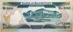 200 Rupees ISOLE MAURIZIE  1986 P.39a SPL