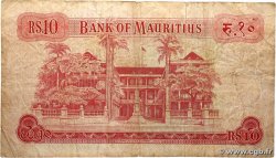 10 Rupees MAURITIUS  1967 P.31c G