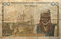 100 Francs Félix Éboué IE AFRIQUE ÉQUATORIALE FRANÇAISE  1957 A.141a MB