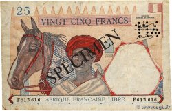 25 Francs type 1941 Spécimen AFRIQUE ÉQUATORIALE FRANÇAISE  1943 A.115bS2