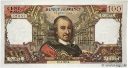 100 Francs CORNEILLE FRANKREICH  1977 F.65.58 fST+