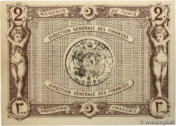 2 Francs TUNESIEN  1920 P.50 fST+