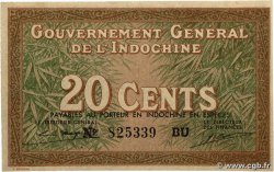 20 Cents FRANZÖSISCHE-INDOCHINA  1939 P.086d fST+