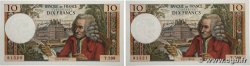 10 Francs VOLTAIRE Consécutifs FRANKREICH  1970 F.62.45 fST+