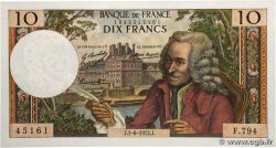 10 Francs VOLTAIRE FRANKREICH  1972 F.62.57 fST+