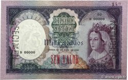 1000 Escudos Spécimen PORTUGAL  1961 P.166s VZ+