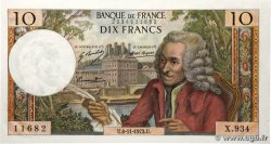 10 Francs VOLTAIRE FRANCE  1973 F.62.64