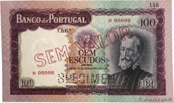 100 Escudos Spécimen PORTUGAL  1961 P.165s fST