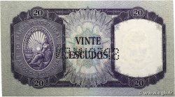 20 Escudos Spécimen PORTUGAL  1960 P.163as fVZ