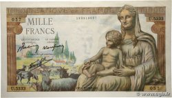 1000 Francs DÉESSE DÉMÉTER FRANCE  1943 F.40.23
