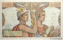 5000 Francs TERRE ET MER FRANKREICH  1949 F.48.01 SS