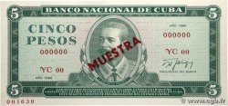 5 Pesos Spécimen CUBA  1986 P.103cs