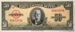 50 Pesos CUBA  1958 P.081b VF+