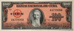 100 Pesos CUBA  1959 P.093a