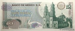 10 Pesos MEXICO  1977 P.063i AU
