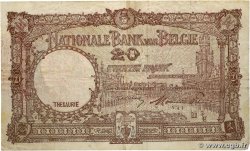 20 Francs BELGIUM  1948 P.116 F