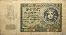 5 Zlotych POLAND  1941 P.101