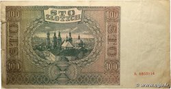100 Zlotych POLAND  1941 p.103 VF