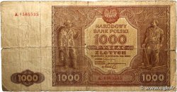 1000 Zlotych POLAND  1946 P.122