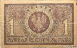 1 Marka POLAND  1919 P.019 F+