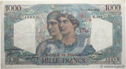 1000 Francs MINERVE ET HERCULE FRANCE  1949 F.41.27