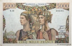 5000 Francs TERRE ET MER FRANCE  1949 F.48.01