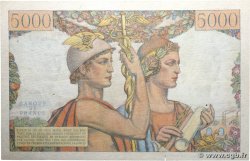 5000 Francs TERRE ET MER FRANCE  1949 F.48.01 VF-