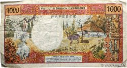 1000 Francs TAHITI  1985 P.27d TB