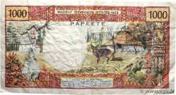 1000 Francs TAHITI  1983 P.27c TB
