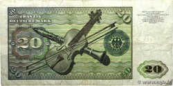 20 Deutsche Mark GERMAN FEDERAL REPUBLIC  1970 P.32a S