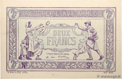 2 Francs TRÉSORERIE AUX ARMÉES Épreuve FRANCE  1919 VF.05.00Ec