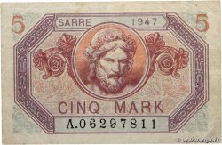 5 Mark SARRE FRANCE  1947 VF.46.01