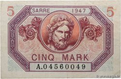 5 Mark SARRE FRANCE  1947 VF.46.01 TTB