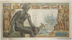 1000 Francs DÉESSE DÉMÉTER FRANCIA  1943 F.40.20 BC+