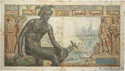 1000 Francs DÉESSE DÉMÉTER FRANCE  1942 F.40.11 TB