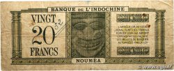 20 Francs NOUVELLE CALÉDONIE  1944 P.49 F-