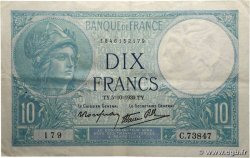 10 Francs MINERVE modifié FRANCE  1939 F.07.10