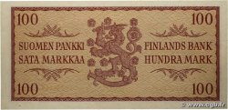100 Markkaa FINLAND  1957 P.097a AU