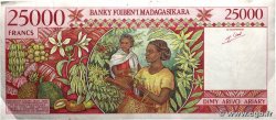 25000 Francs - 5000 Ariary MADAGASCAR  1998 P.082 VF