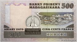 500 Francs - 100 Ariary MADAGASCAR  1988 P.071b SPL