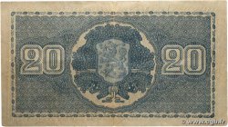 20 Markkaa FINLANDE  1945 P.086 TTB