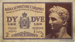 2 Lek ALBANIE  1940 P.09 