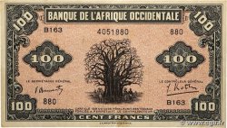 100 Francs FRENCH WEST AFRICA  1942 P.31a