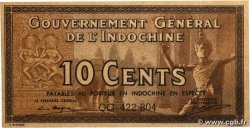 10 Cents INDOCHINE FRANÇAISE  1939 P.085e